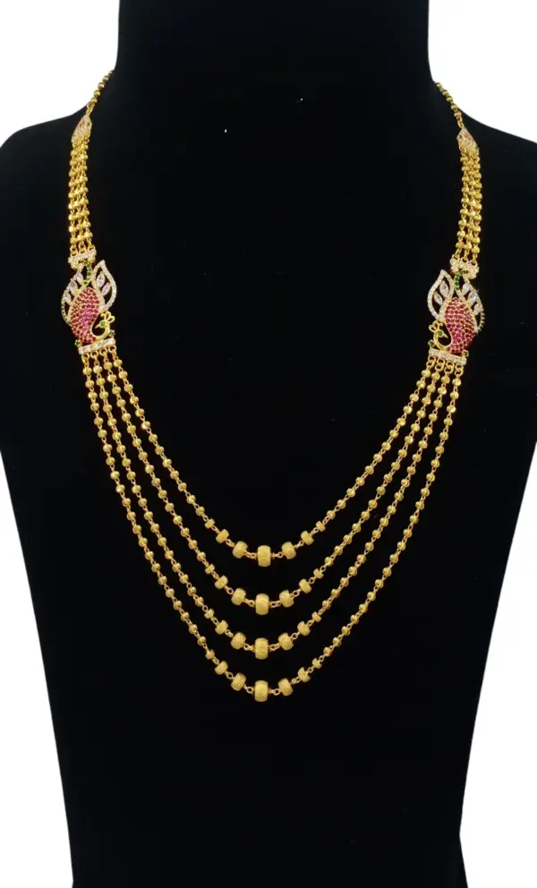 Chandra haram 3 steps gold chain designs